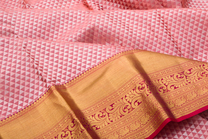Taranga Kanchi Silk Brocade Pink Saree