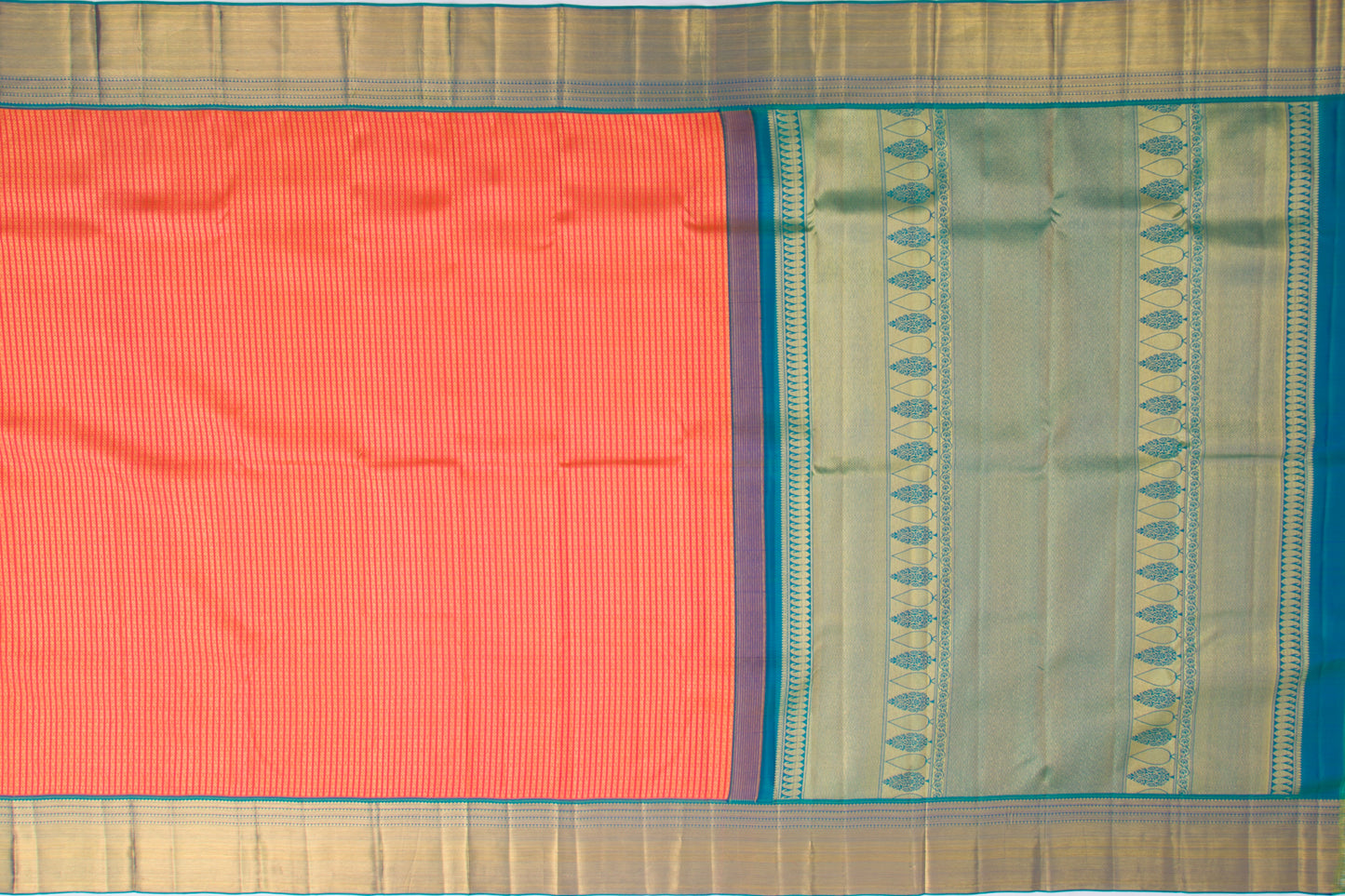 Kanchipuram Silk Brocade Pink Saree