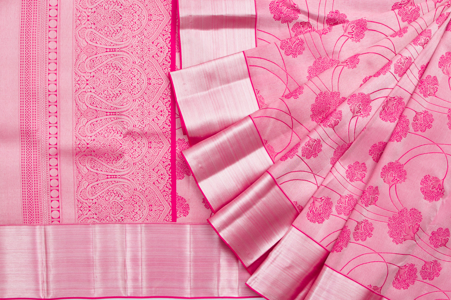 Taranga Kanchi Silk Tissue Jaal Pink Saree/5100841_2.jpg