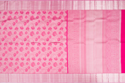 Taranga Kanchi Silk Tissue Jaal Pink Saree