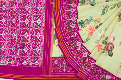 Pochampally Silk Ikat Printed Pastel Green Saree/5101797_2.jpg