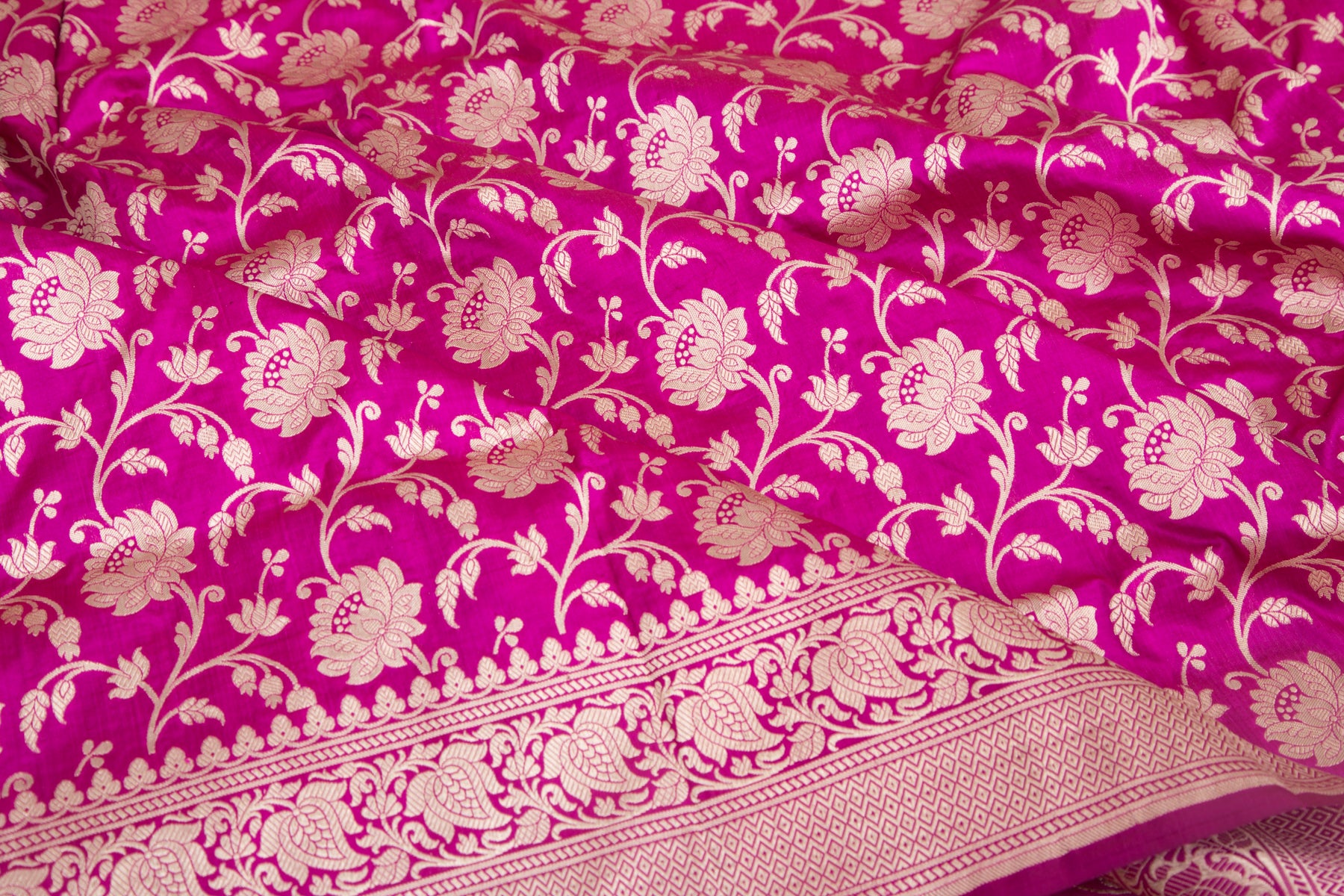 Banarasi Silk Jaal Purple Saree