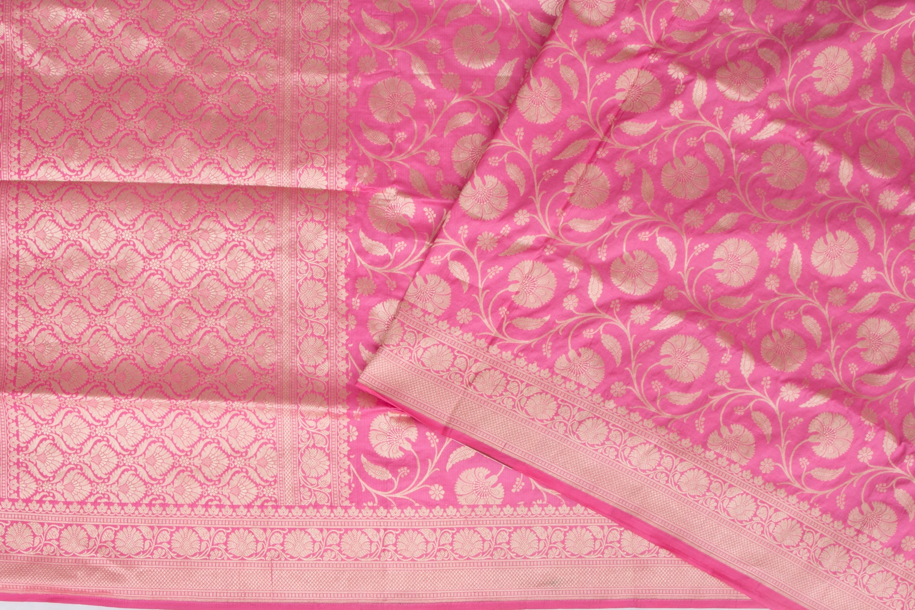 Banarasi Silk Jaal Pastel Pink Saree