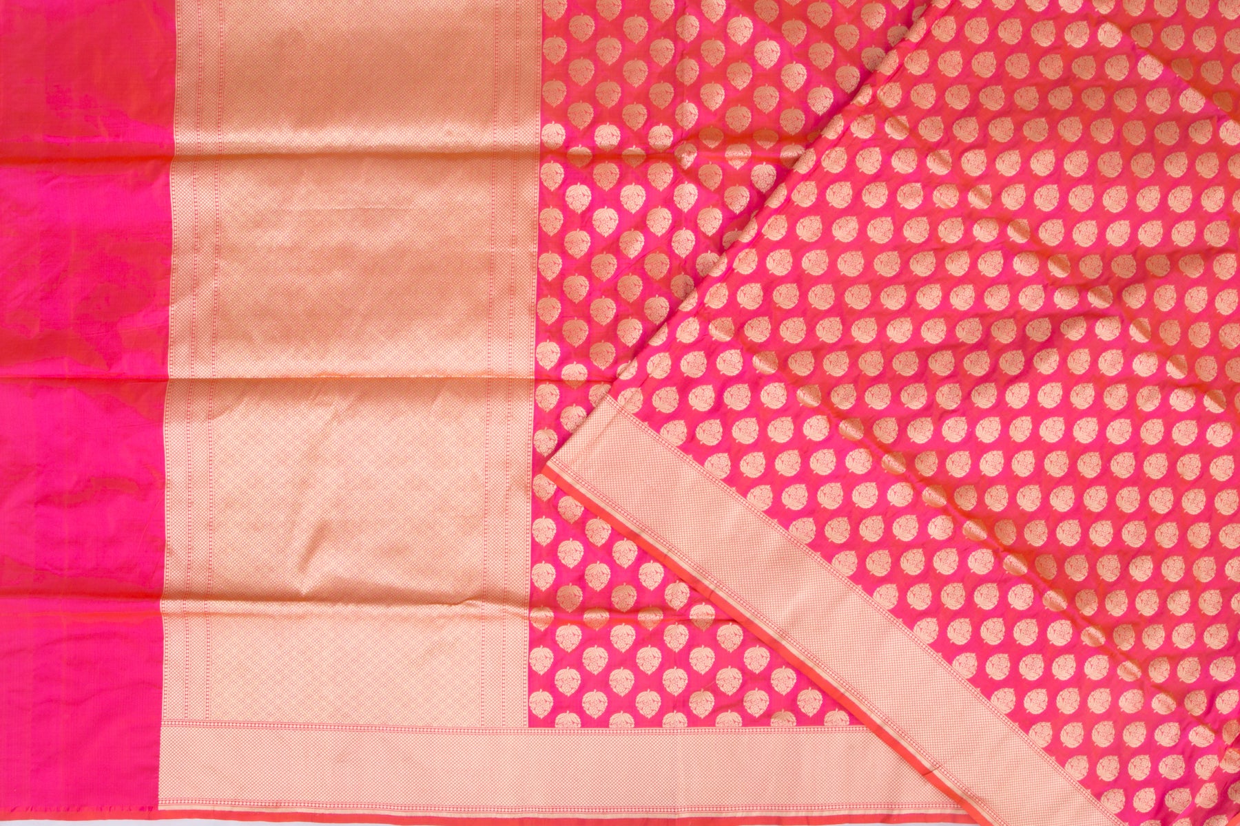 Banarasi Silk Brocade Pink Saree