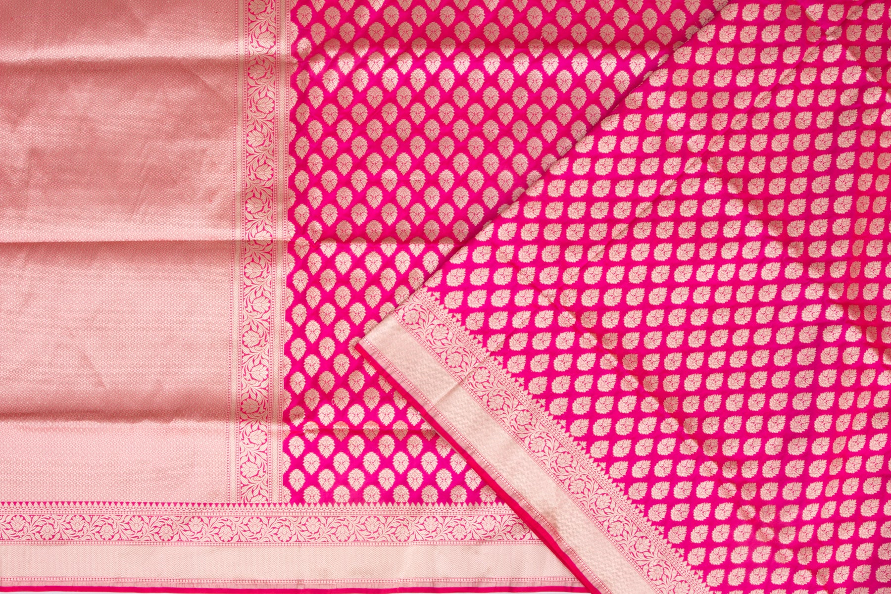 Banarasi Silk Brocade Pink Saree