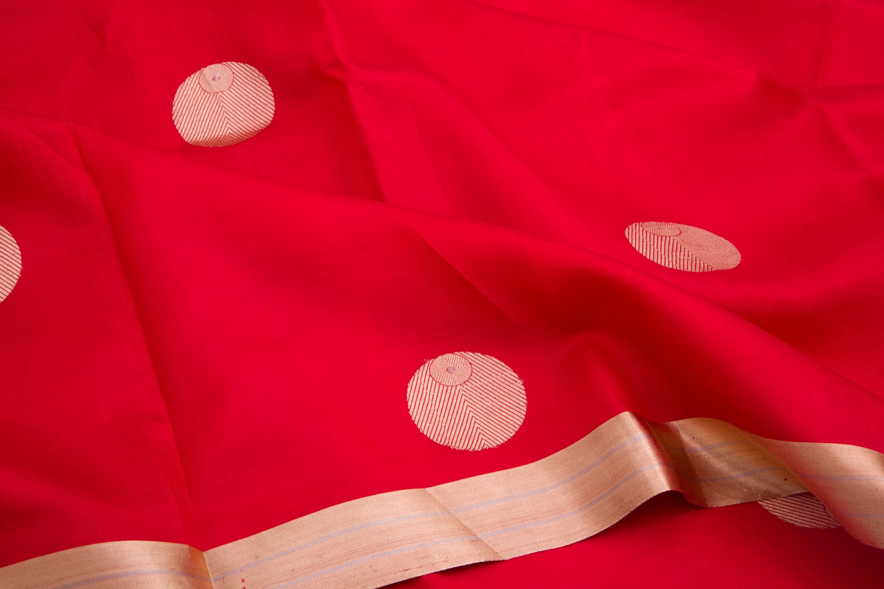 Banarasi Silk Butta Red Saree
