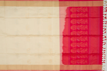 Coimbatore Silk Butta Cream Saree