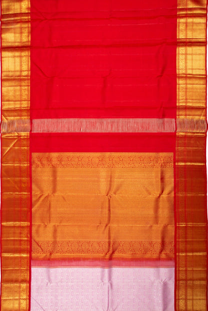 Kanchipuram Silk Brocade Pink Saree