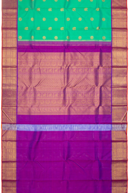 Kanchipuram Silk Butta Green Saree