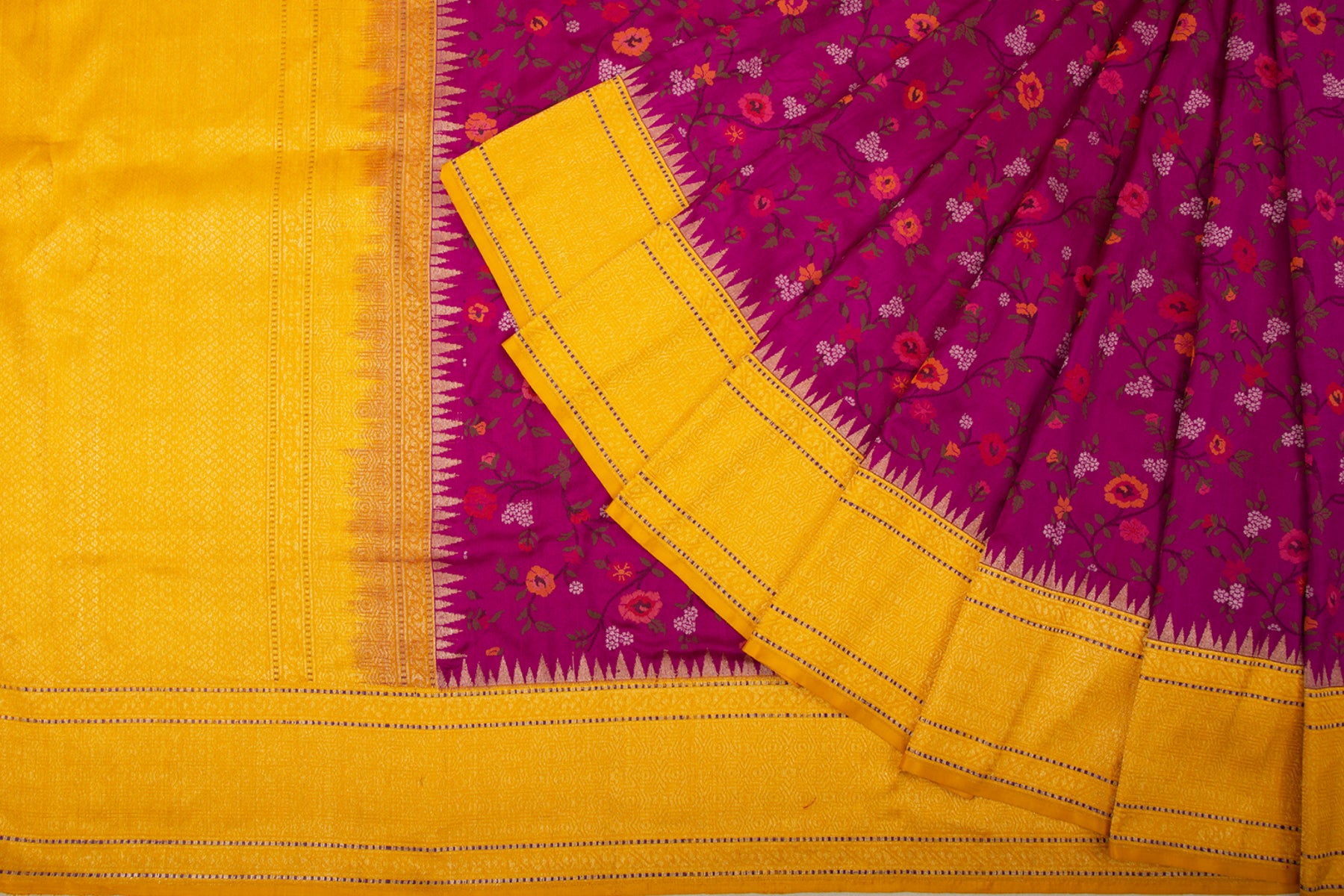 Banarasi Silk Jaal Purple Saree
