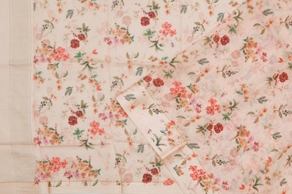 Chiniya Silk Floral Printed Pastel Peach Saree/5163393_2.jpg