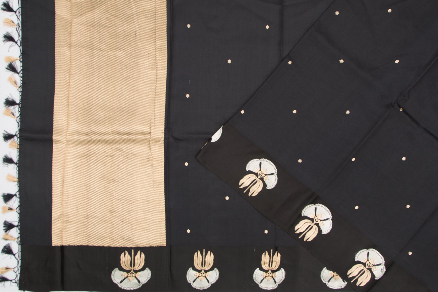 Banarasi Katan Silk Butta Black Saree/5172405_2.jpg