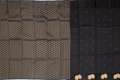 Banarasi Katan Silk Butta Black Saree