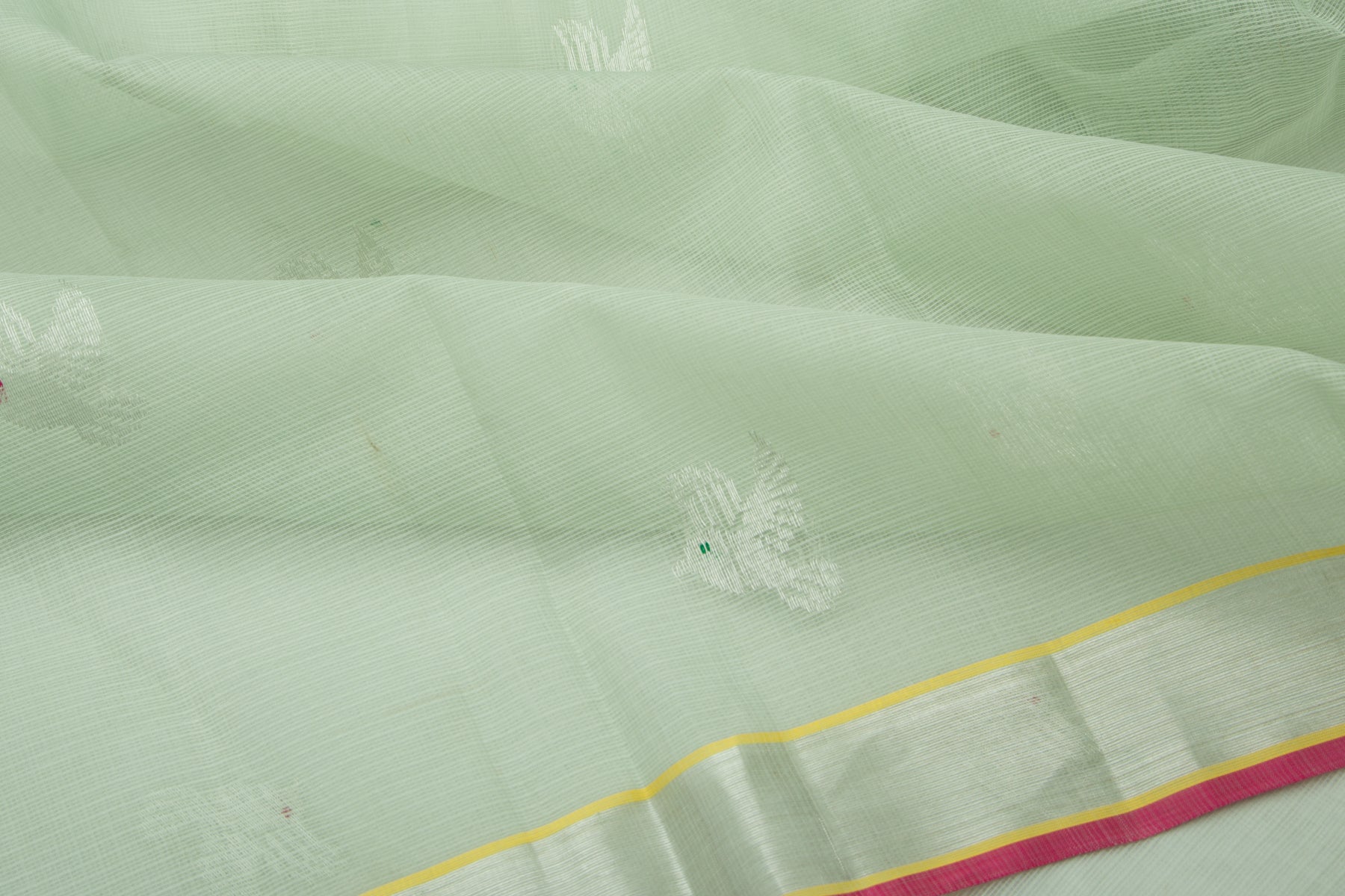 Kota Silk Butta Pastel Green Saree