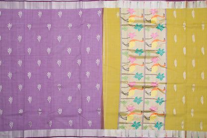 Kota Silk Butta Mehendi Green Saree