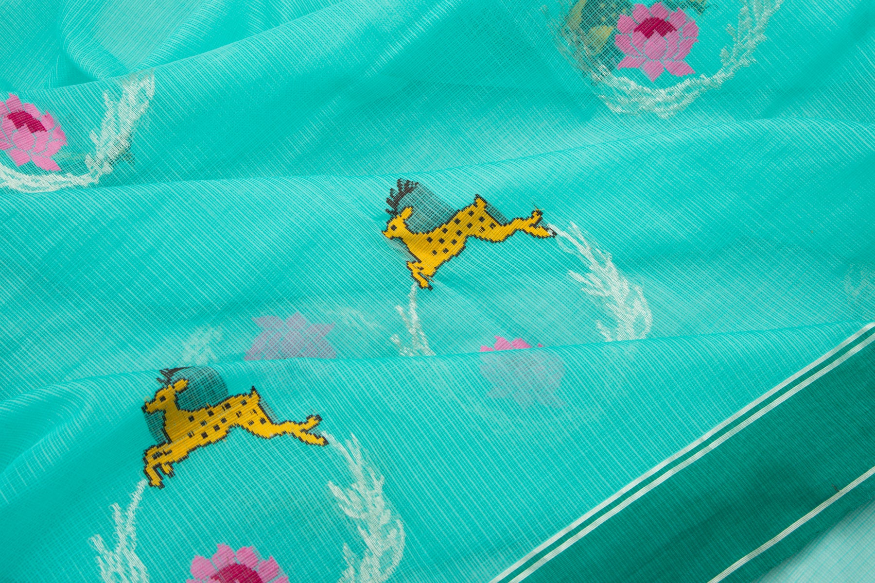 Kota Silk Butta Blue Saree