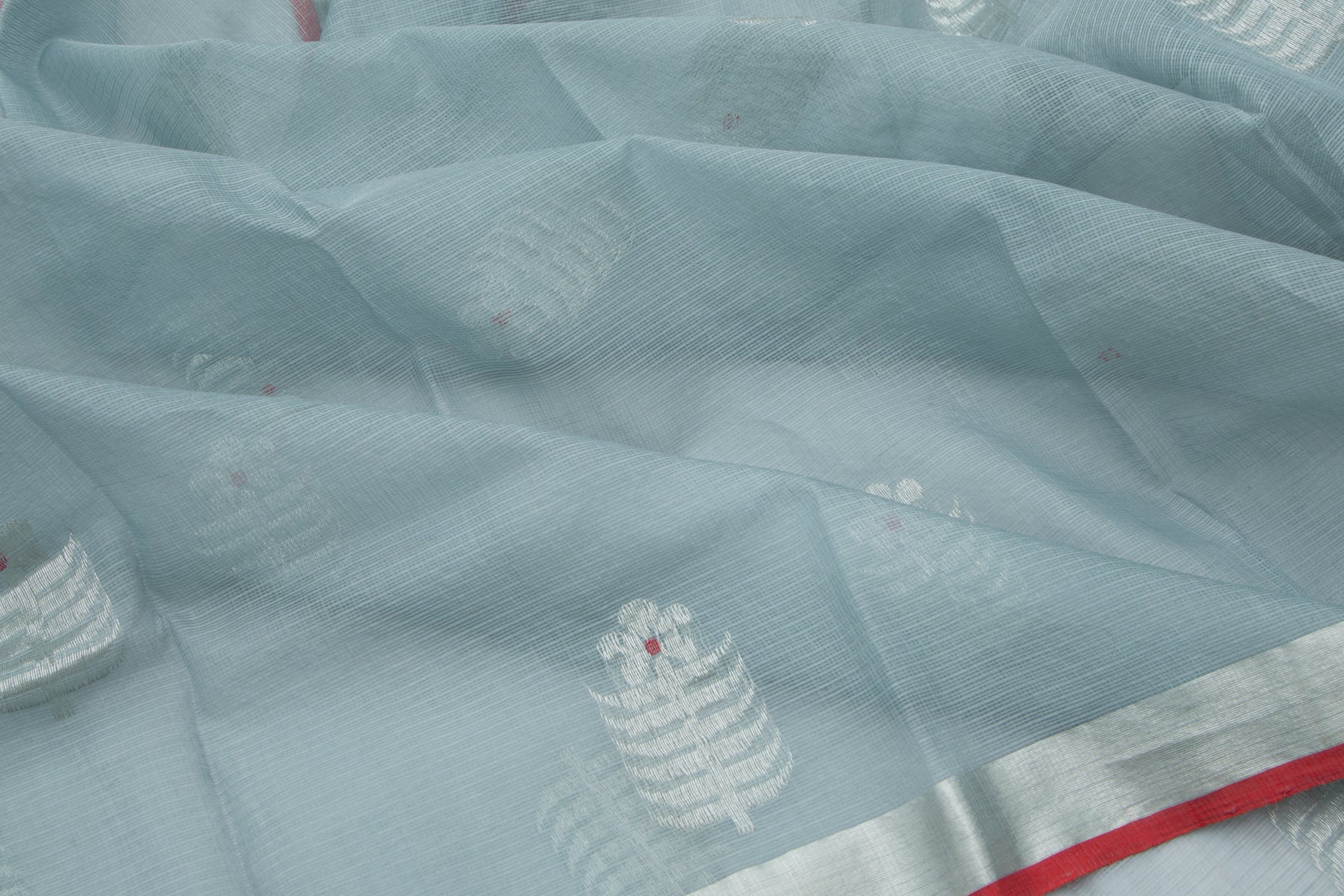 Kota Silk Butta Grey Saree