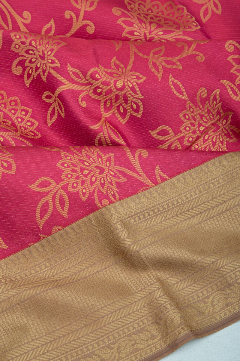 Taranga Kanchi Silk Jacquard Pink Saree