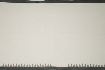 Phulia Cotton Plain White Saree
