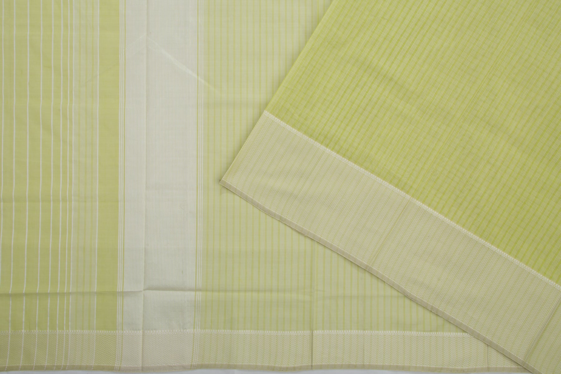 Maheshwari Cotton Checks Green Saree