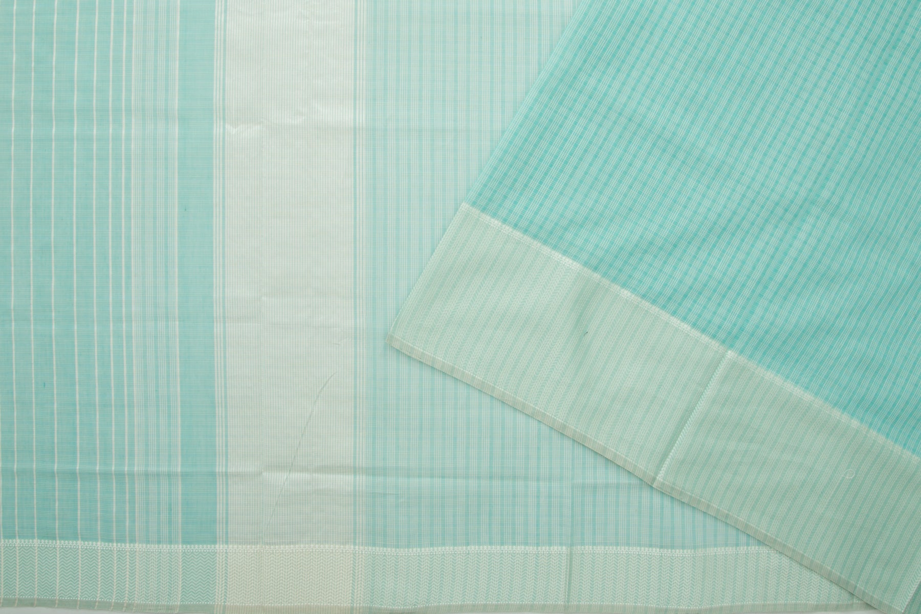 Maheshwari Cotton Checks Blue Saree