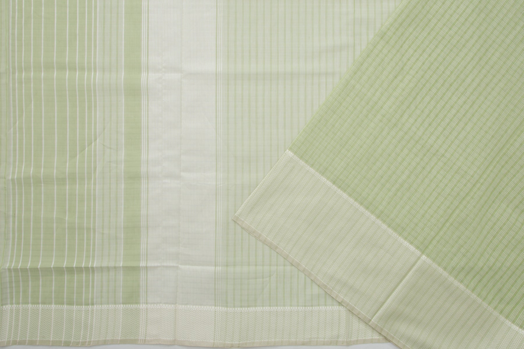 Maheshwari Cotton Checks Green Saree