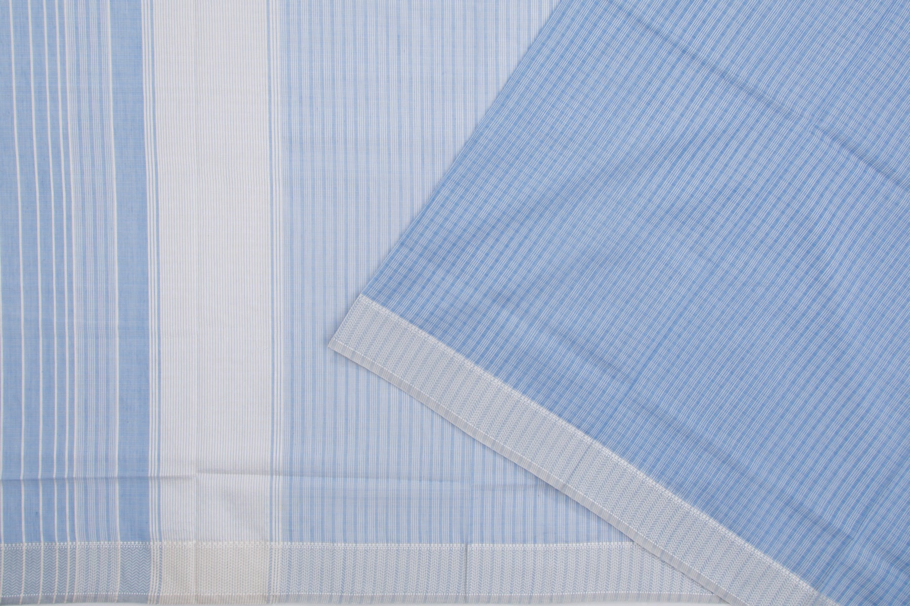 Maheshwari Cotton Checks Blue Saree