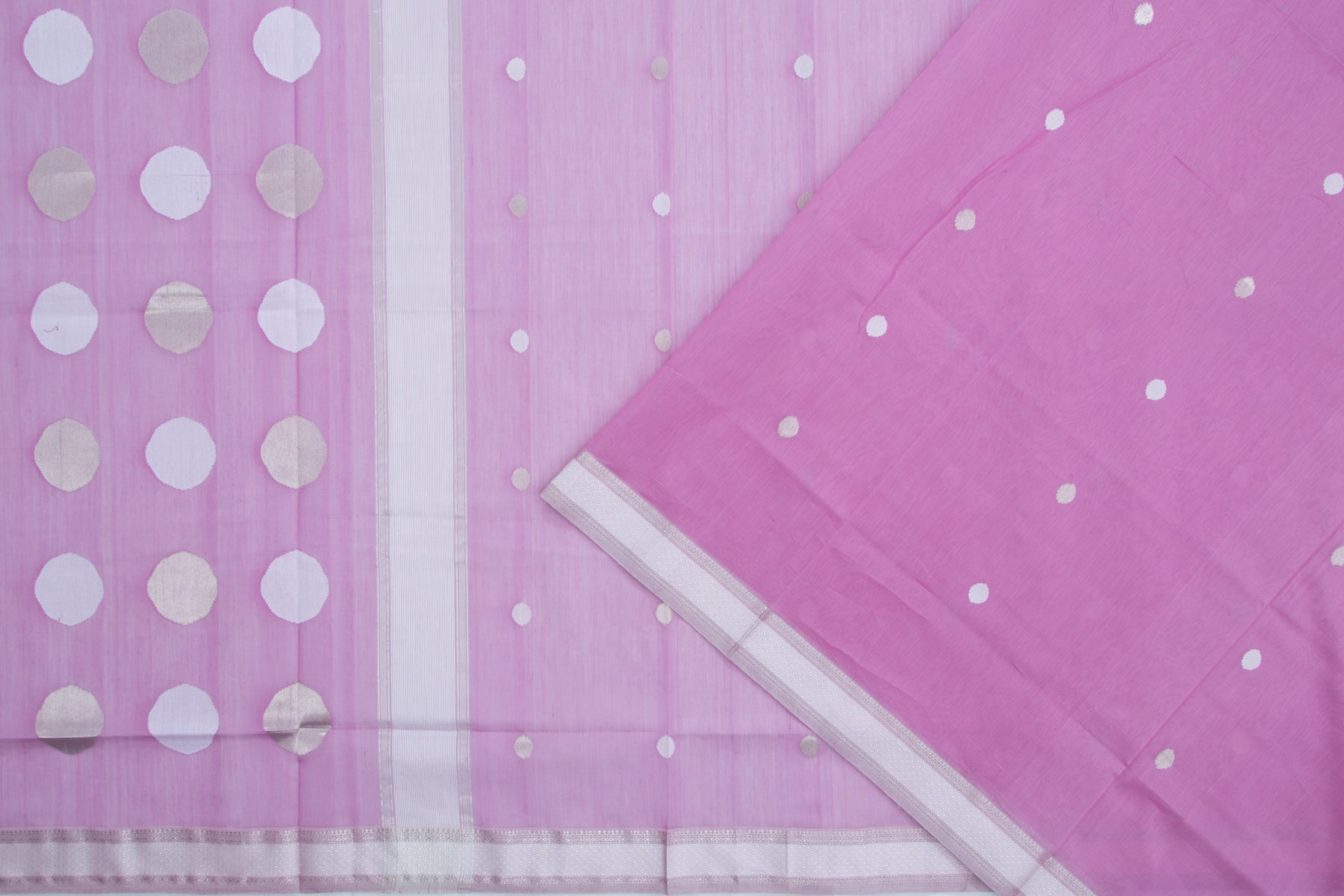 Maheshwari Cotton Butta Purple Saree