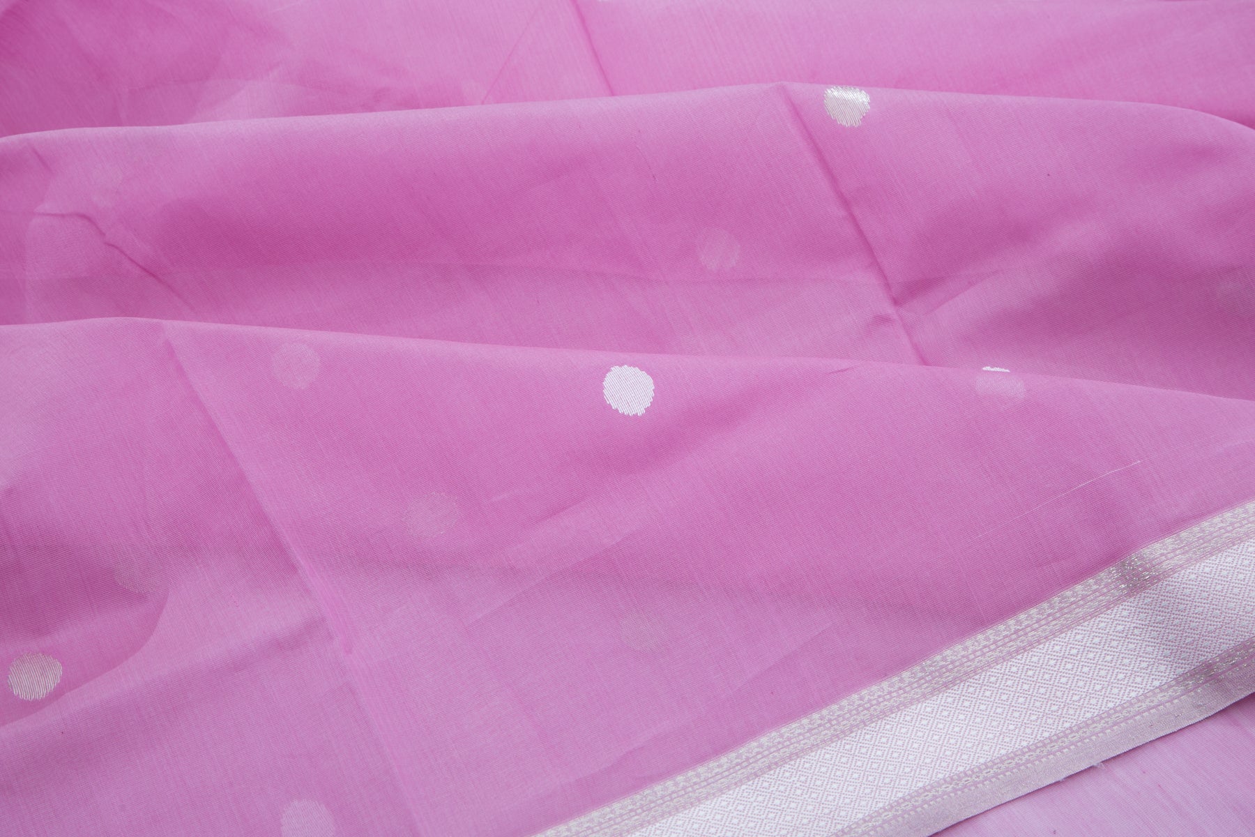 Maheshwari Cotton Butta Purple Saree