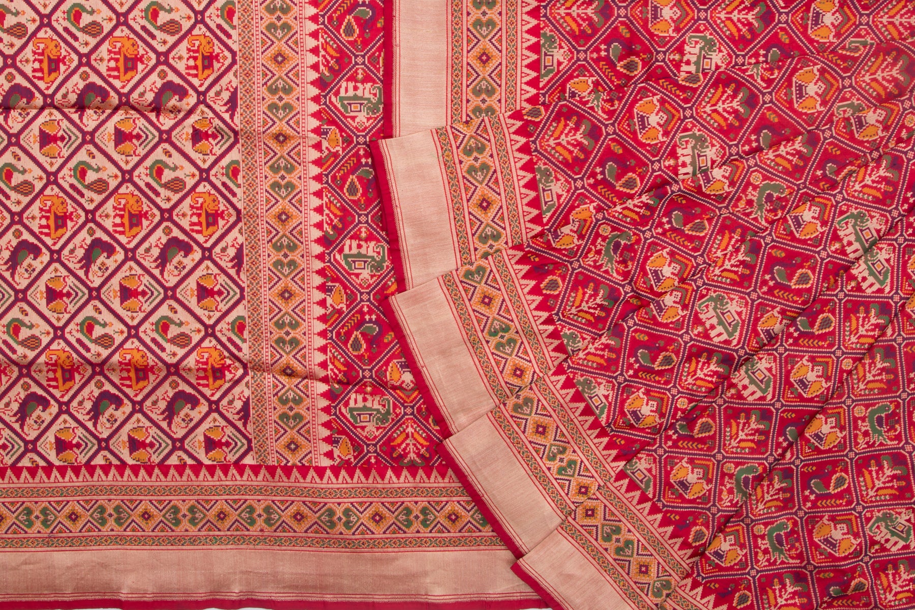 Banarasi Silk Brocade Red Saree