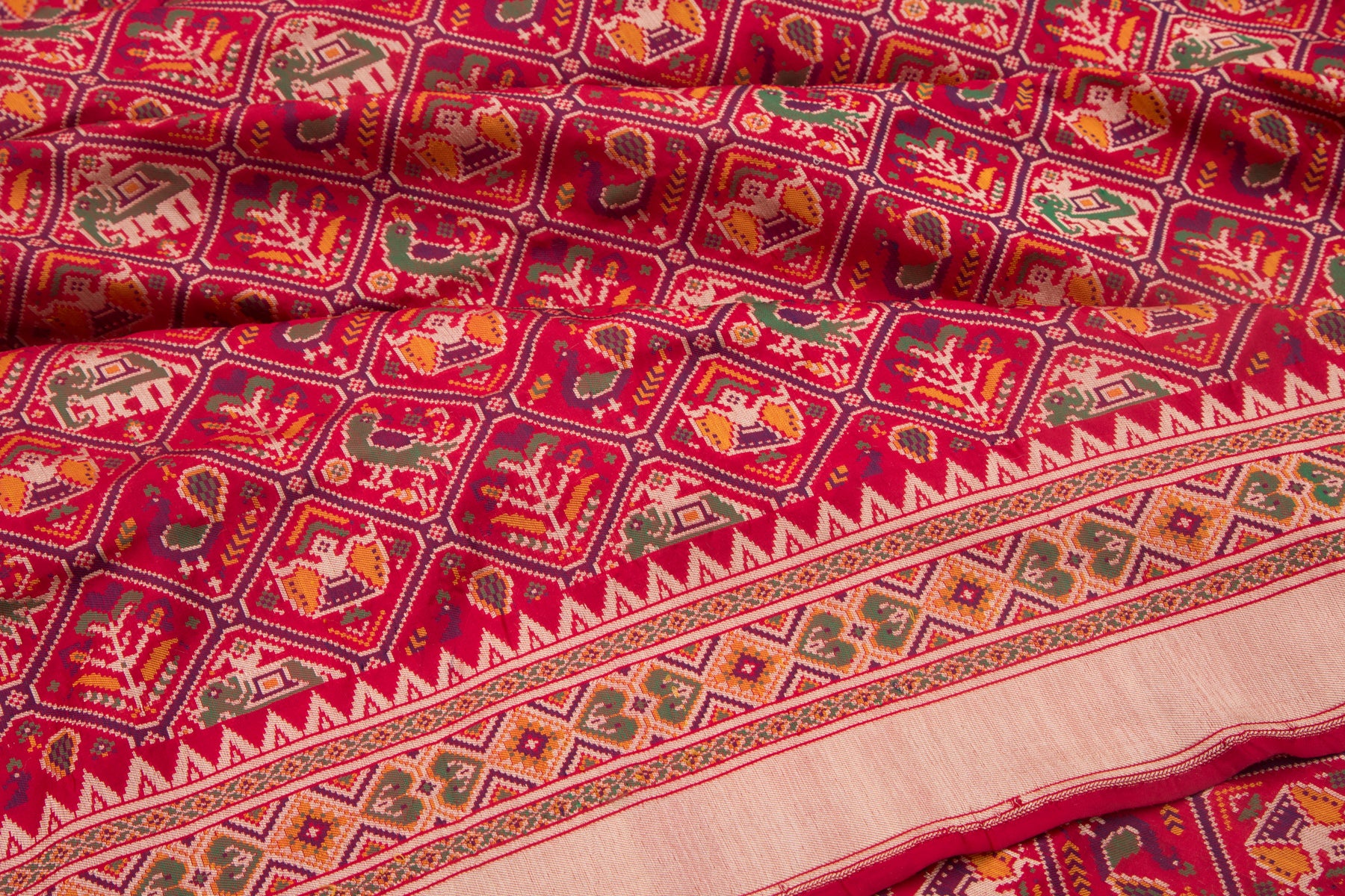 Banarasi Silk Brocade Red Saree
