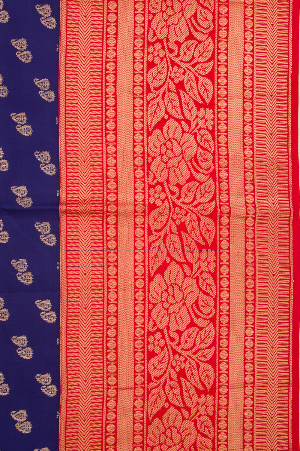 Coimbatore Soft Silk Butta Dark Blue Saree