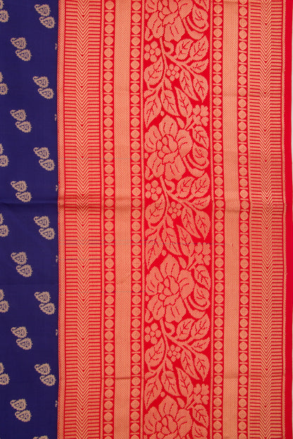 Coimbatore Soft Silk Butta Dark Blue Saree
