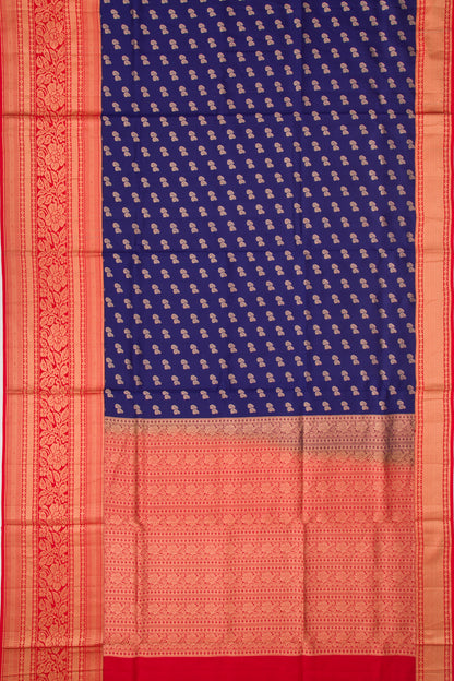 Coimbatore Soft Silk Butta Dark Blue Saree