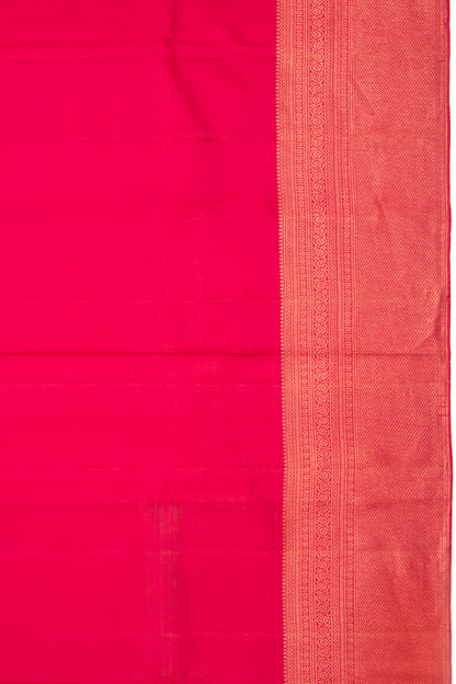 Kanchipuram Silk Plain Pink Saree