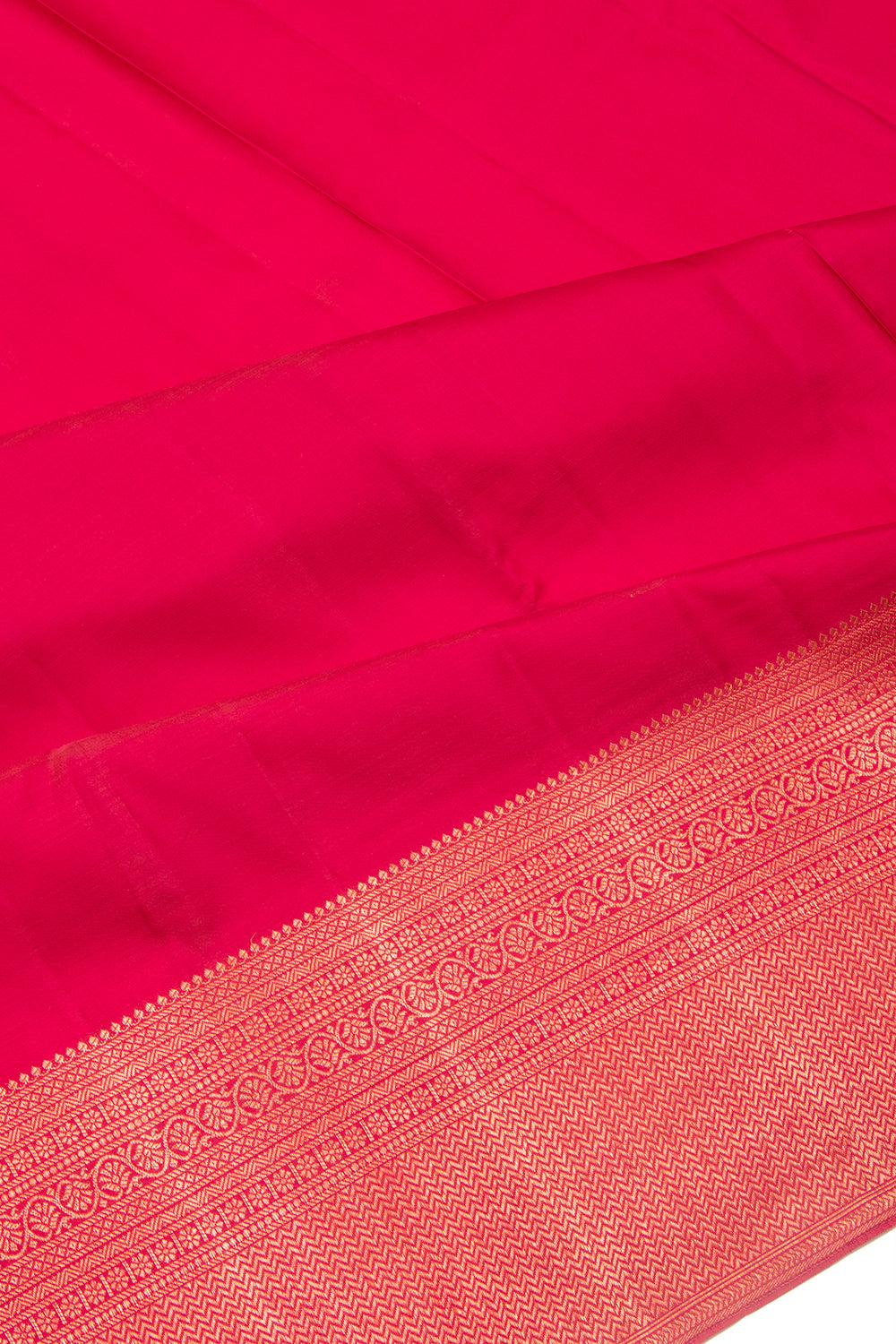 Kanchipuram Silk Plain Pink Saree