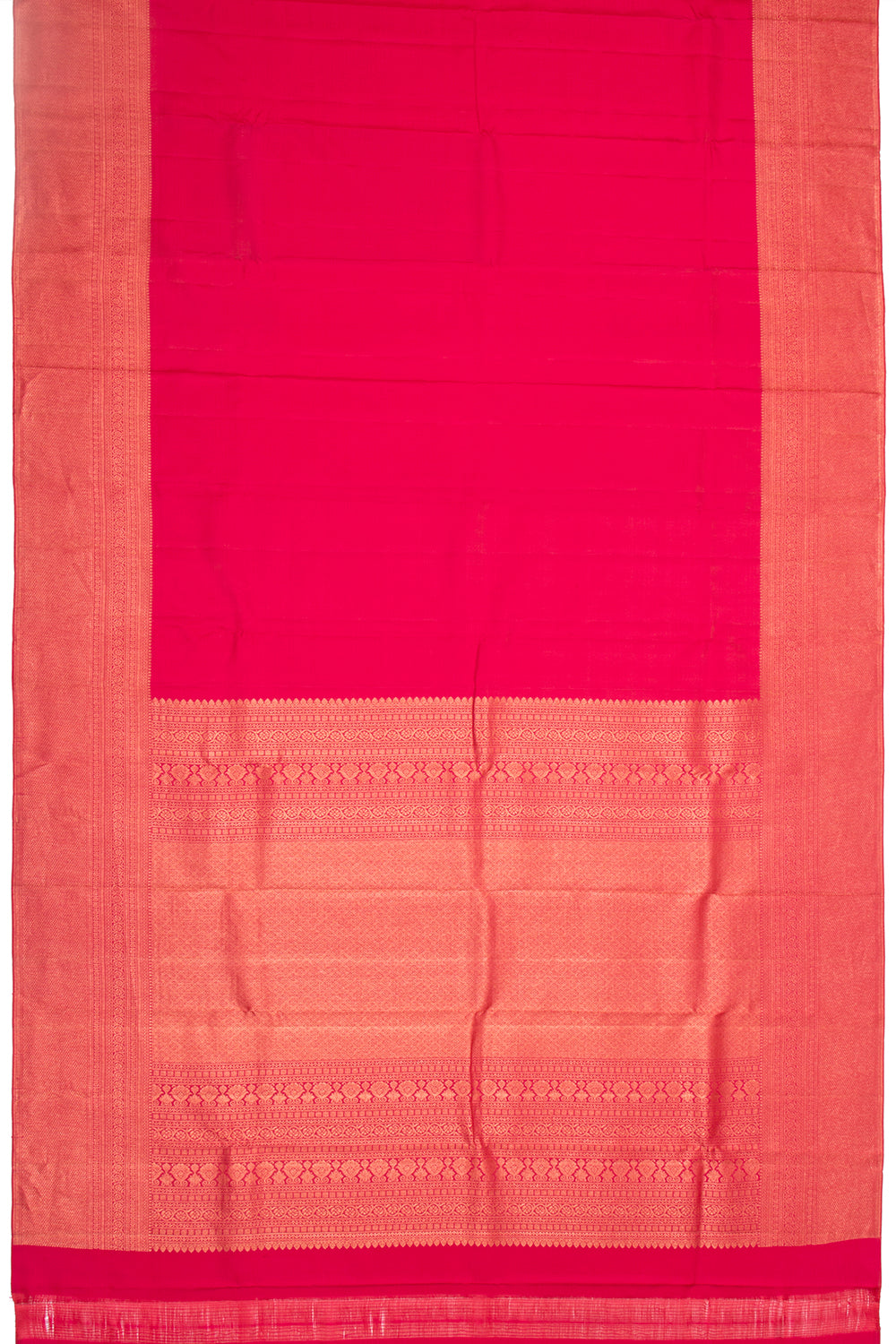 Kanchipuram Silk Plain Pink Saree