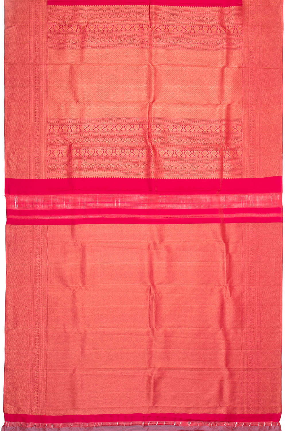 Kanchipuram Silk Plain Pink Saree