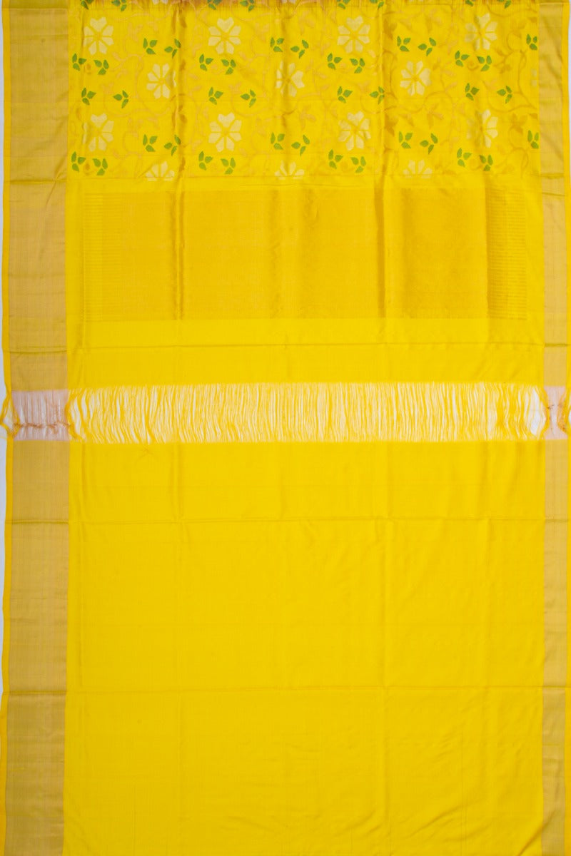 Uppada Silk Jamdani Brown Saree