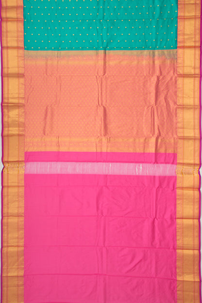 Kanchipuram Silk Butta Sea Green Saree