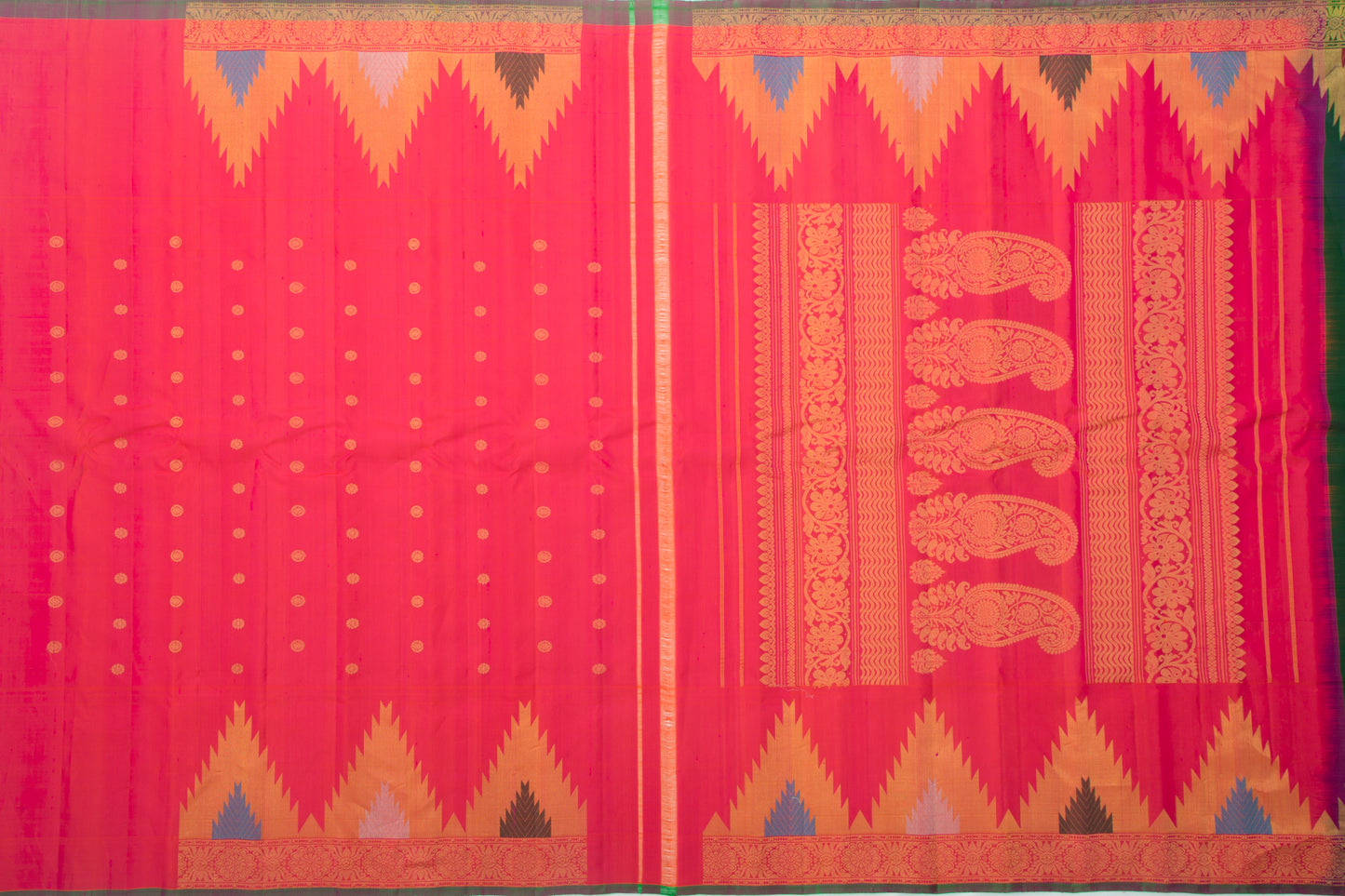 Gadwal Silk Butta Blue Saree