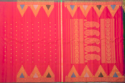 Gadwal Silk Butta Blue Saree