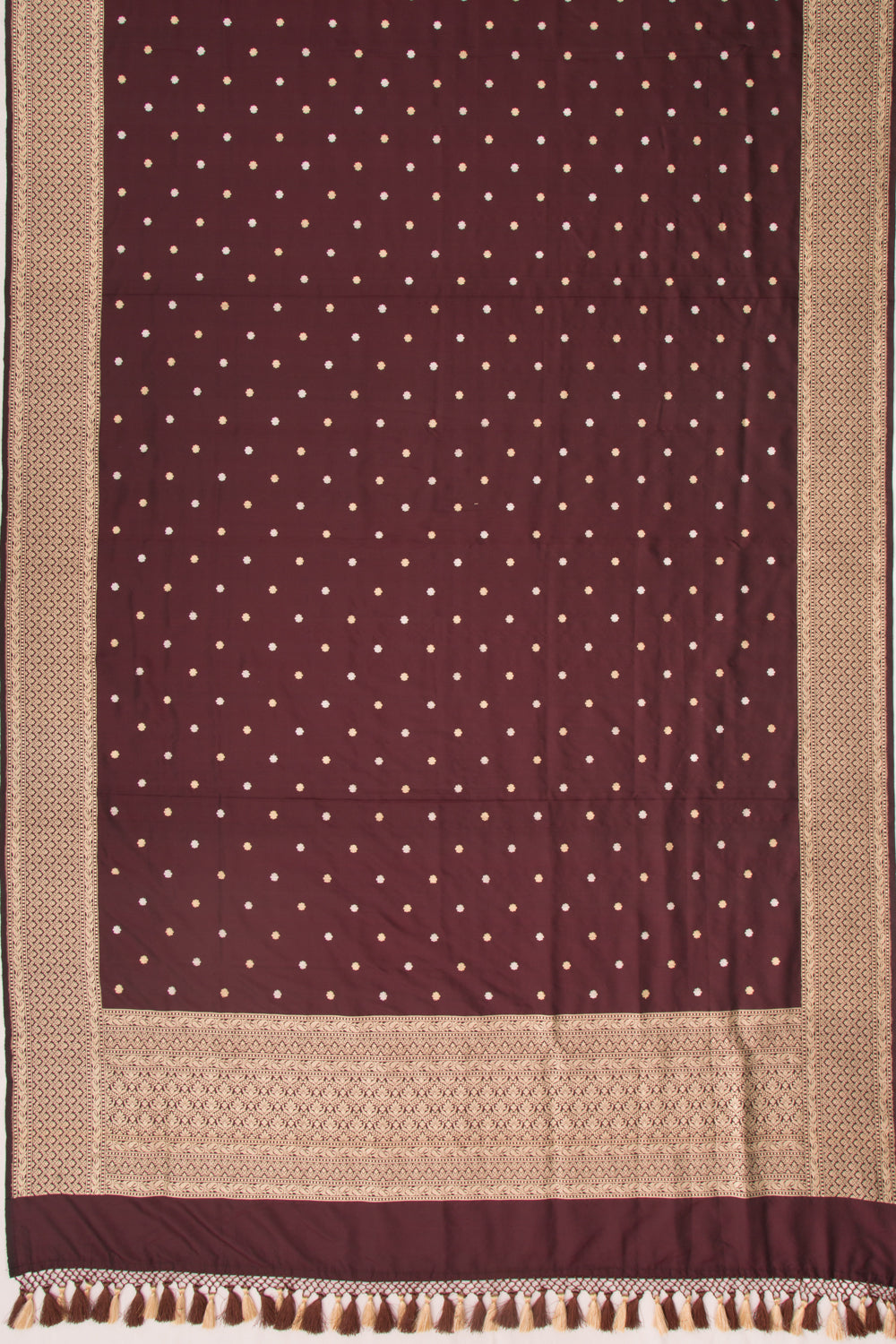 Banarasi Silk Butta Brown Dupatta