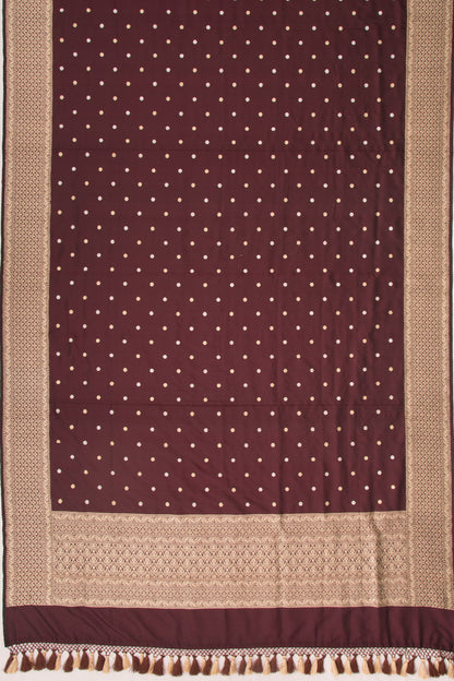 Banarasi Silk Butta Brown Dupatta