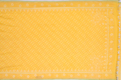 Banarasi Cotton Yellow Saree