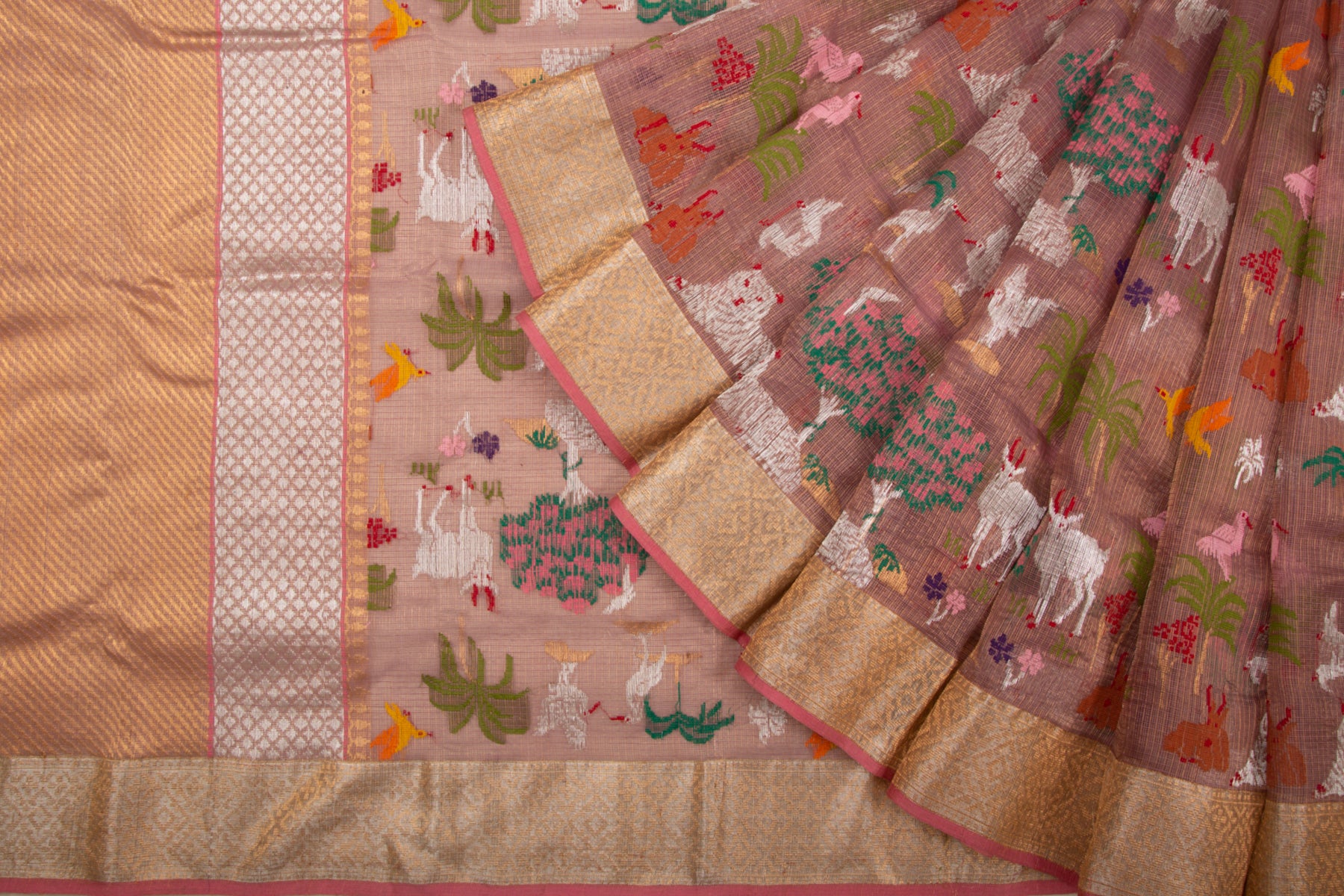 Kota Silk Vanasingaram Pink Saree