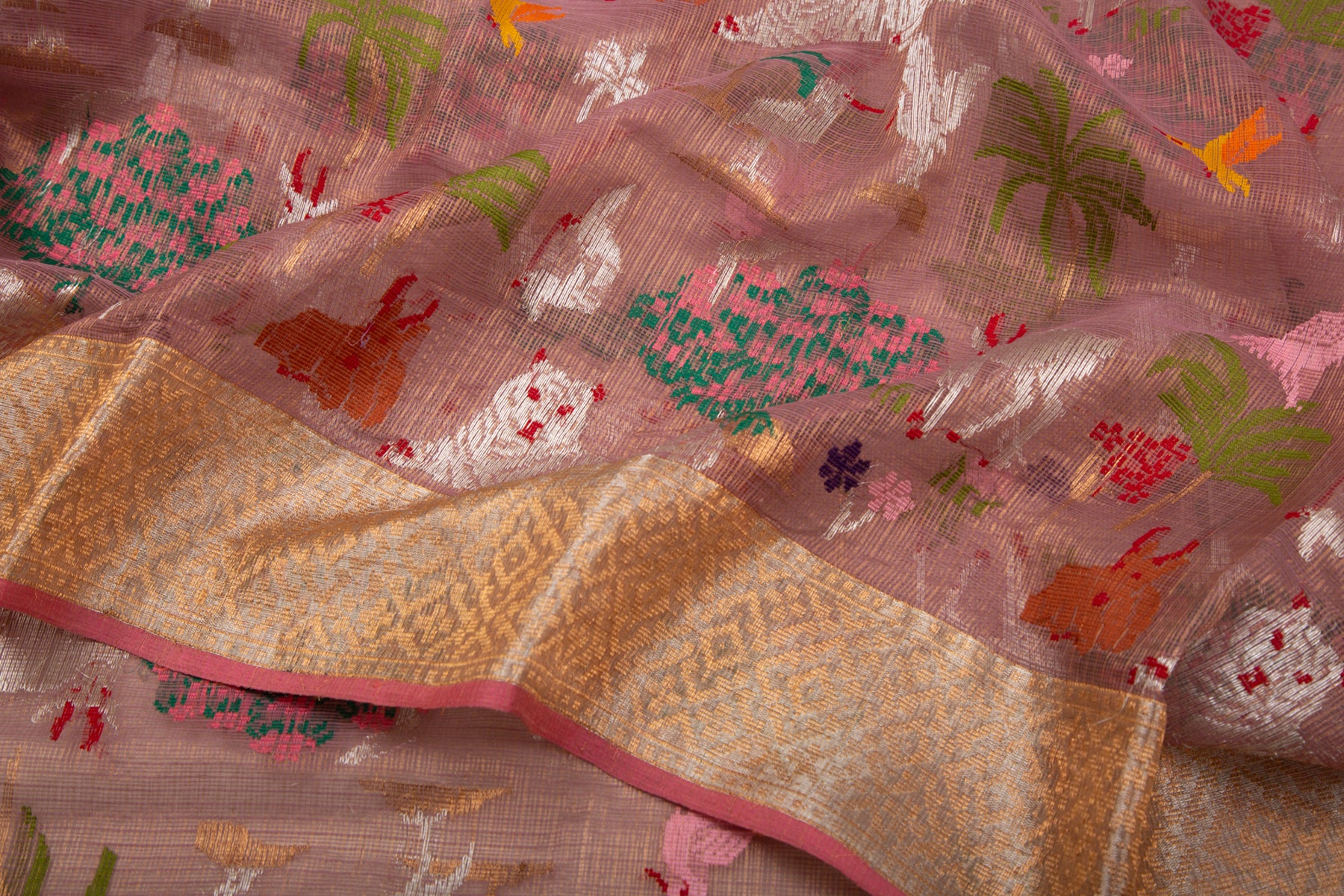 Kota Silk Vanasingaram Pink Saree