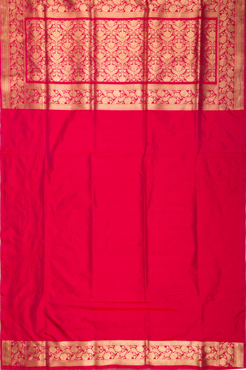 Banarasi Silk Kadwa Jaal Red Saree