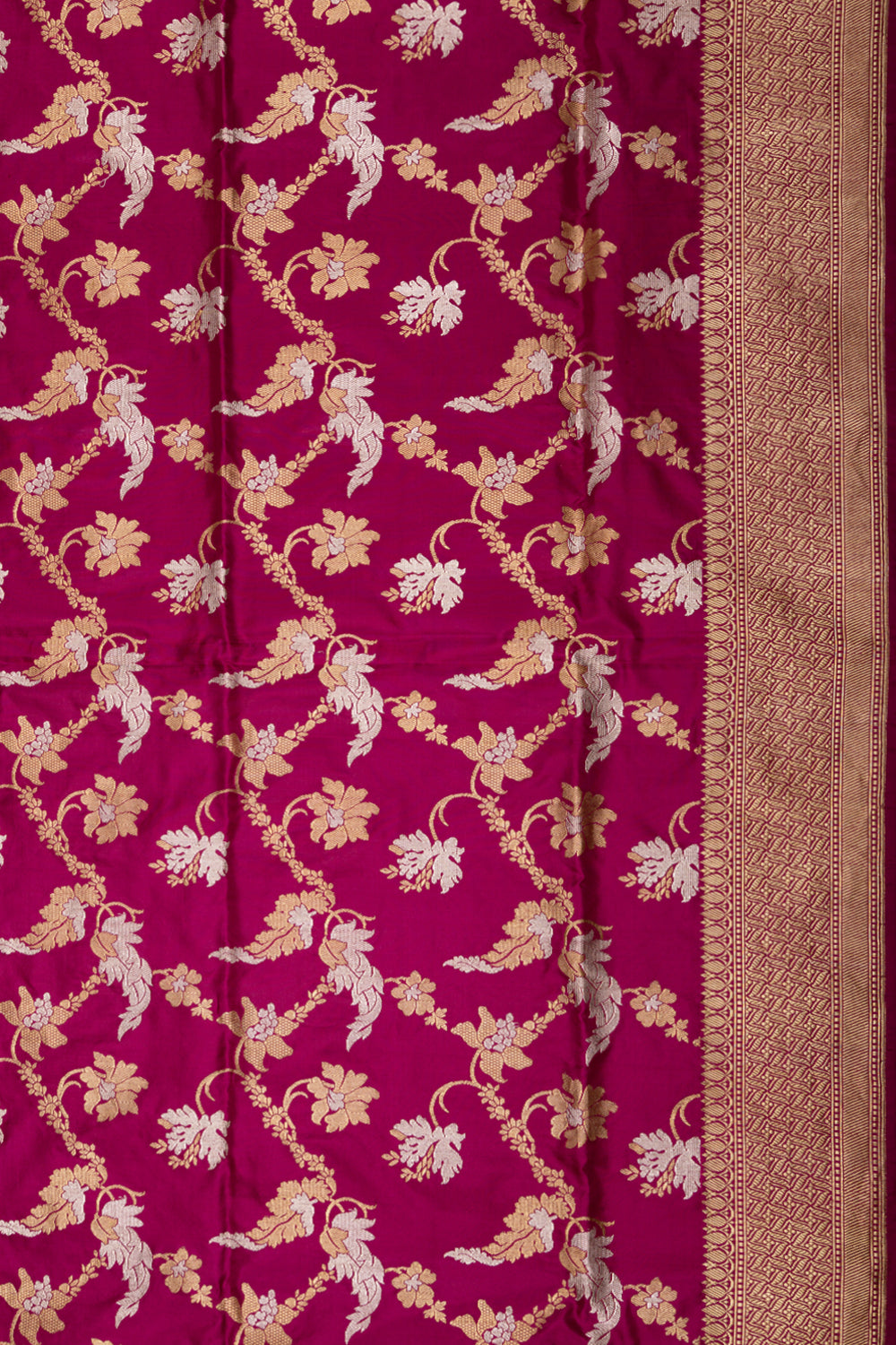 Banarasi Silk Kadwa Jaal Purple Saree
