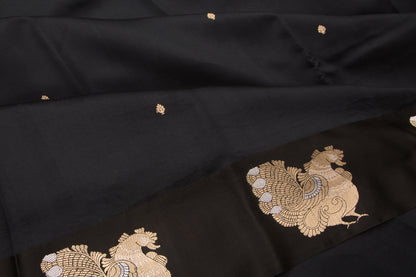 Banarasi Katan Silk Butta Black Saree